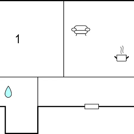 1 Bedroom Lovely In 아파트 리예카